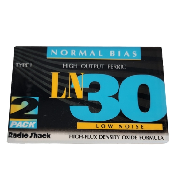 Radio Shack Normal Bias Low Noise Blank Media Recordable Cassettes 2 Pack - Picture 1 of 7